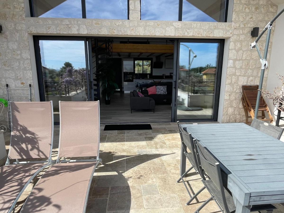 Sublime Haut De Villa Apercu Mer /Hippodrome / Cagnes-sur-Mer Zewnętrze zdjęcie